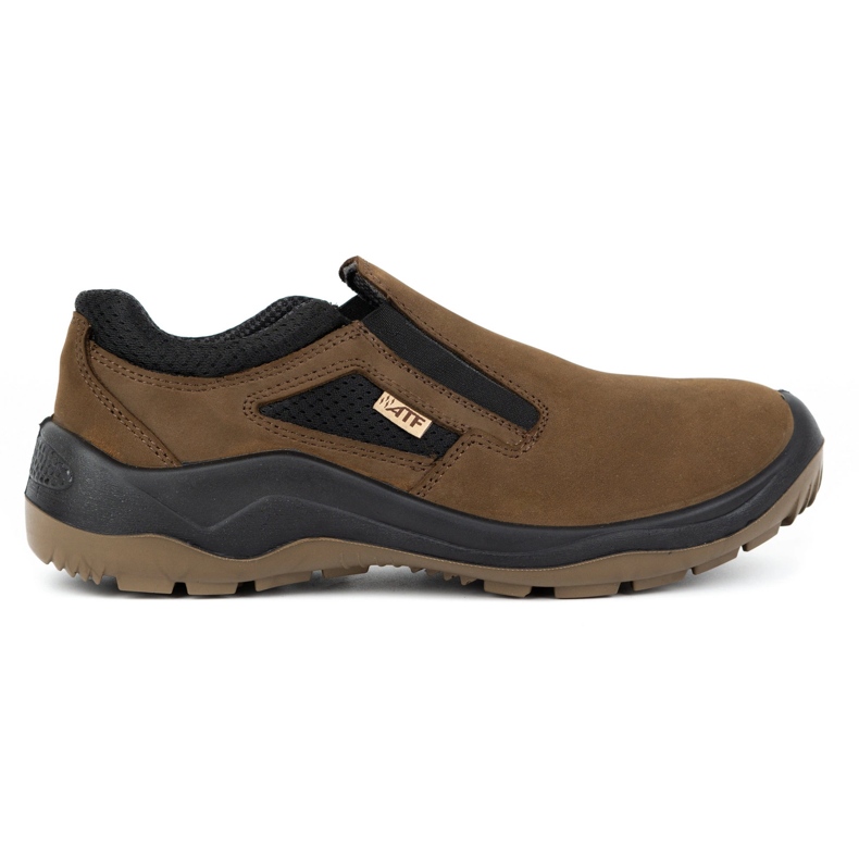 Fagum-Stomil Botas de trabajo de cuero para hombre Techwork 1125 marrón