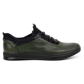 Polbut Zapatos casual hombre piel K24 verde Polbut Zapatos casual hombre piel K24 verde