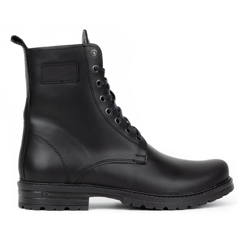 Polbut Botas Chelsea de hombre militar polaco 2118ŚW cuero negro