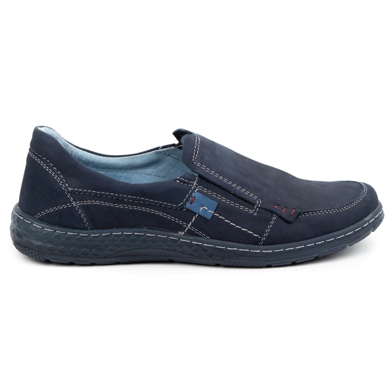 Olivier Mocasines hombre piel 943MA azul marino