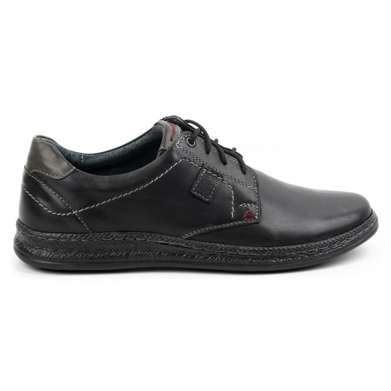 Olivier Zapatos casual hombre piel 930MA negro