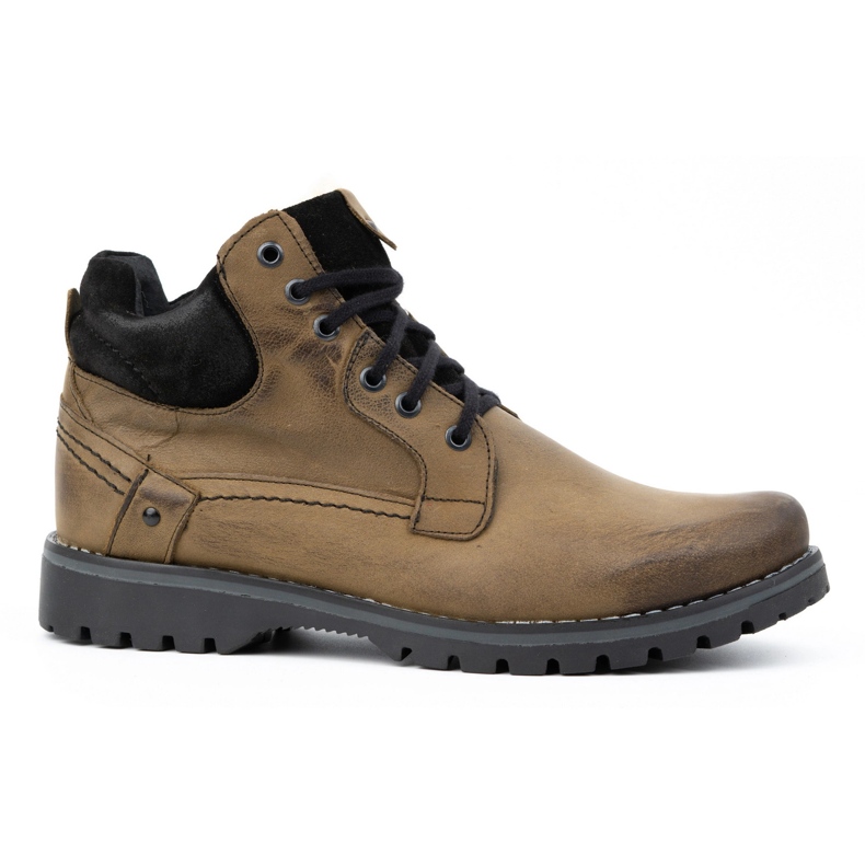 KOMODO Botas invierno hombre piel 885 verde oliva