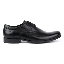 Kampol Zapatos de hombre elegantes en piel 344KAM negro