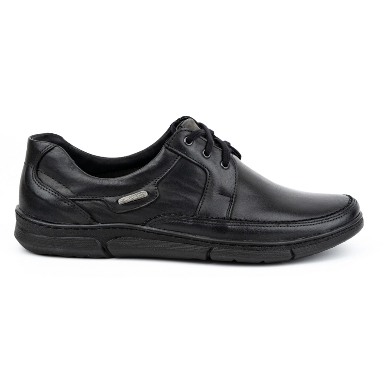 Olivier Zapatos de hombre con cordones en piel 60K negro