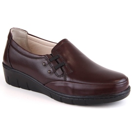 Zapatos mujer cómodos piel con elástico T.Sokolski J304 rojo