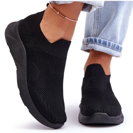 Zapatillas Deportivas Sin Cordones De Mujer Negras Claris negro