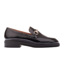 Marco Shoes mocasines pulidos negro