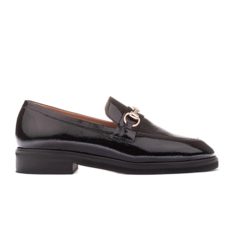 Marco Shoes mocasines pulidos negro