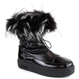 Botas de nieve mujer plataforma con pelo negro Big Star MM274379