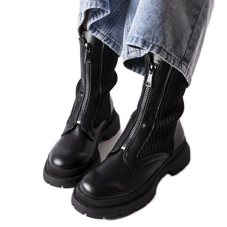 Botas calcetín negras de Napolitani negro Botas calcetín negras de Napolitani negro