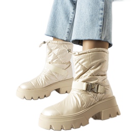 Botas de nieve beige Ambretta