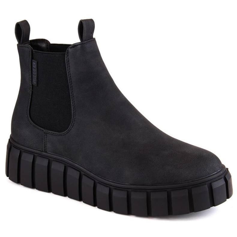 Botas plataforma slip-on Big Star W INT1923 negro