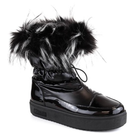 Botas de nieve con plataforma y pelo Big Star W INT1924A negro