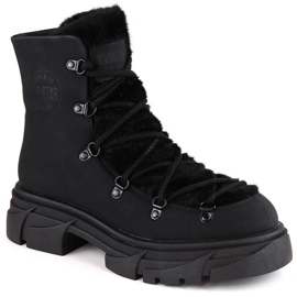 Botas plataforma con pelo Big Star W INT1926A negro