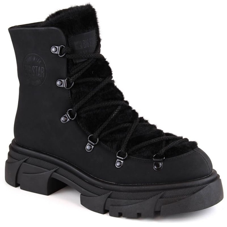 Botas plataforma con pelo Big Star W INT1926A negro