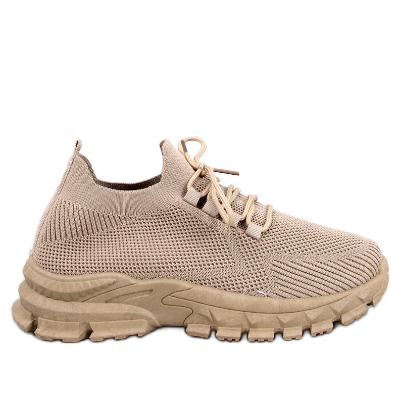 Zapatillas estilo calcetín Maure Khaki beige
