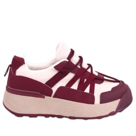 Zapatillas color vino Potts de mujer rojo