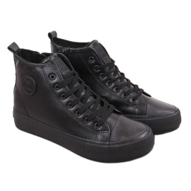 Zapatillas altas de hombre en la plataforma con aislamiento negro Big Star MM174065