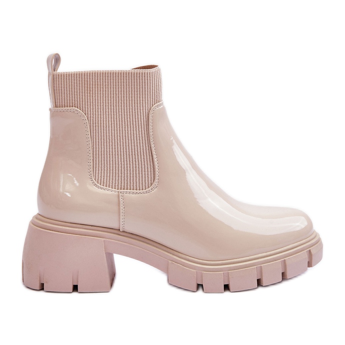 Botas Mujer Lacado Beige Cirie Botas Mujer Lacado Beige Cirie
