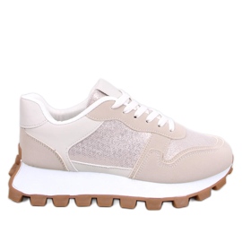 Bois Beige zapatillas de suela alta