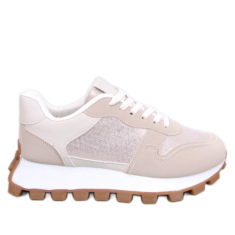Bois Beige zapatillas de suela alta