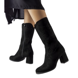 Botines calados negros de Vergiate