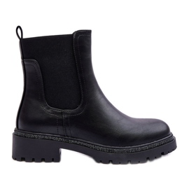 Botas Jodhpur de piel para mujer Negras Crowder negro