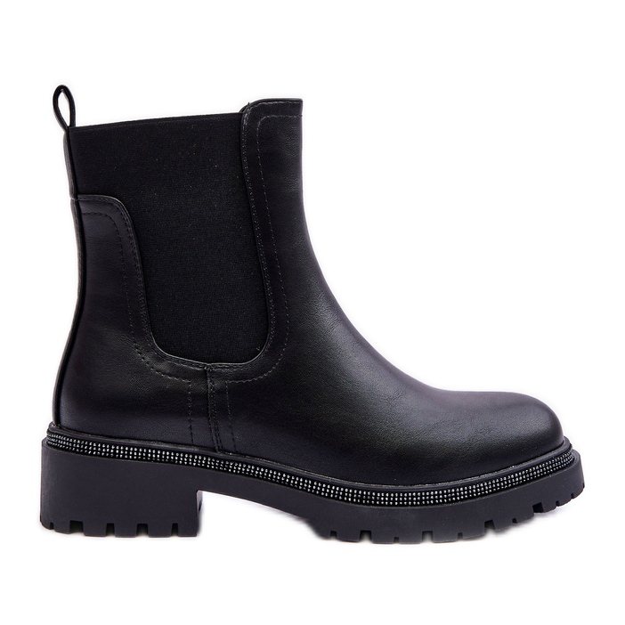 Botas Jodhpur de piel para mujer Negras Crowder negro