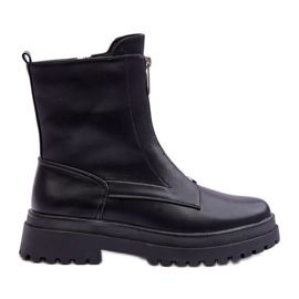 Botas Mujer Piel Cremallera Clorike Negro
