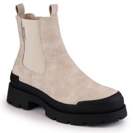Botines Chelsea con plataforma Big Star W INT1922B beige