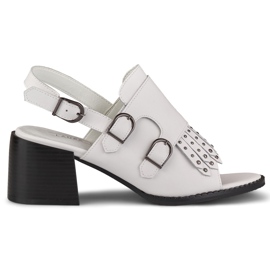 La.Fi Sandalias blancas con tachuelas blanco