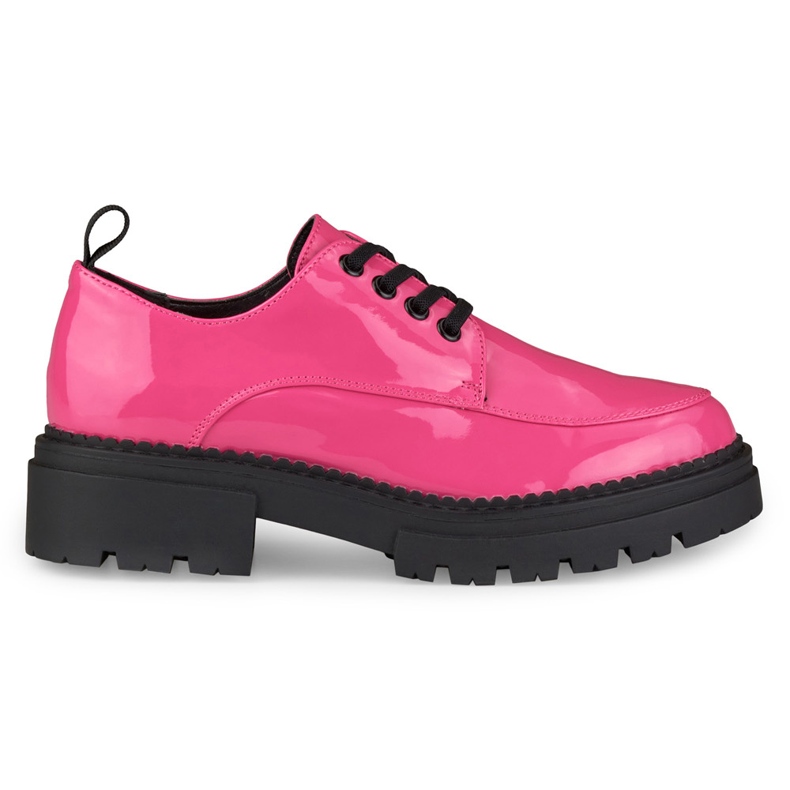 La.Fi Zapato cordones lacado rosa rosado