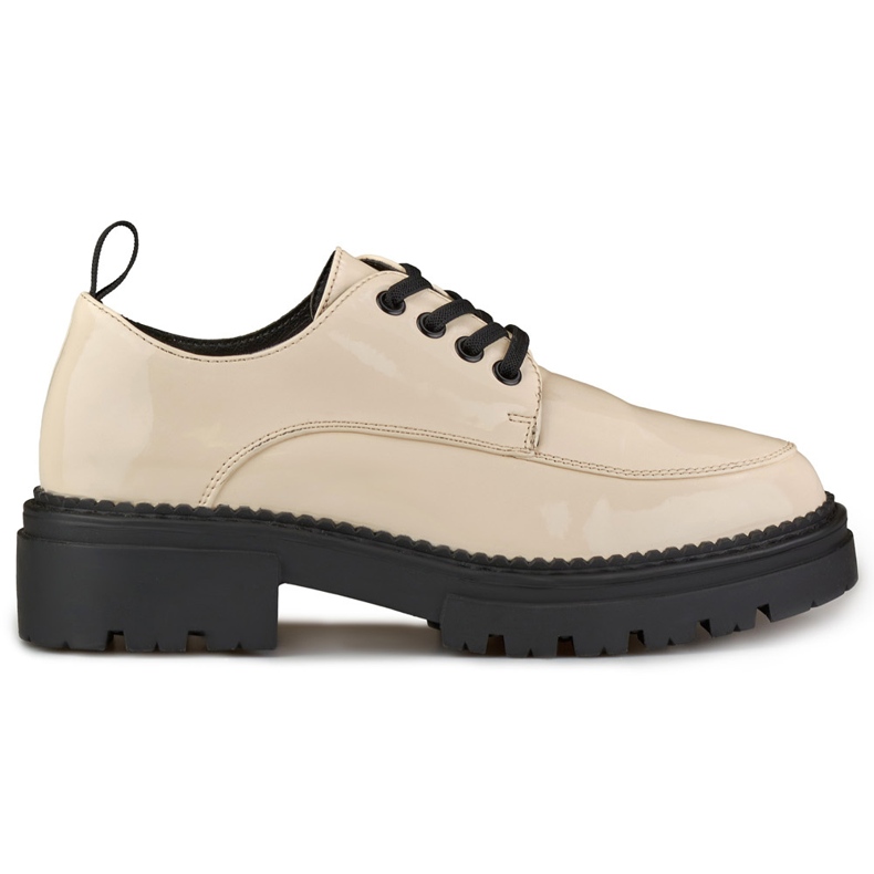 La.Fi Zapato cordones lacado beige