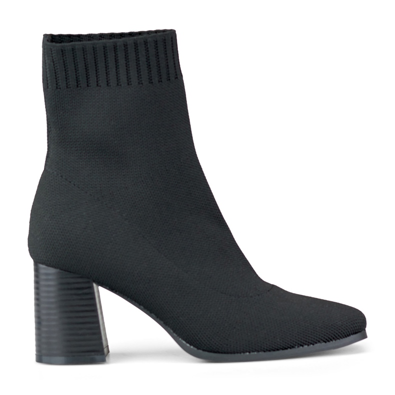 Botines mujer negros ajustados elasticos