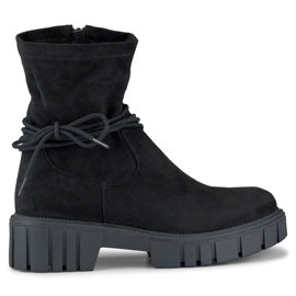 Botas negras de mujer con pala elástica negro