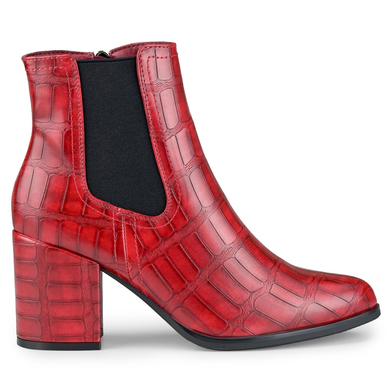 Botas rojas de Blaise en ecopiel rojo