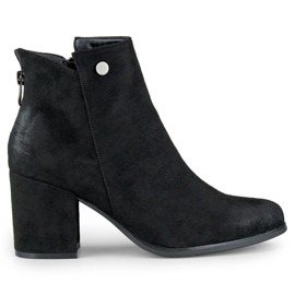 Botines de mujer en ante negro de Charlotte