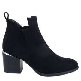 Botas de tacón Hallie de ante negro