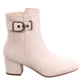 Lanne Botas tacón bajo beige