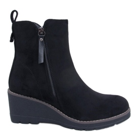 Botas de cuña negras Meyer negro