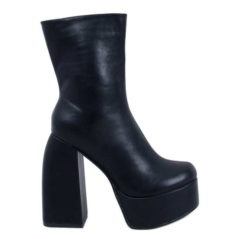 Botas con plataforma de Nicole Black negro