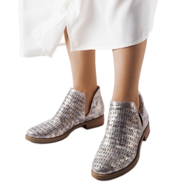 Botas metalizadas caladas de Giuseppina Chelsea boots plata