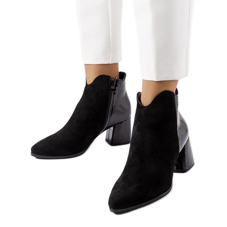 Botas Riia de ante ecológico con aislamiento negro