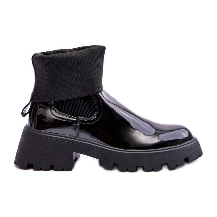 Botas Jodhpur Mujer Lacadas Pavo Negro