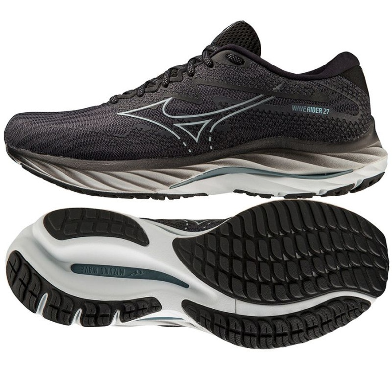 Zapatillas running Mizuno Wave Rider 27 M J1GC230302 negro