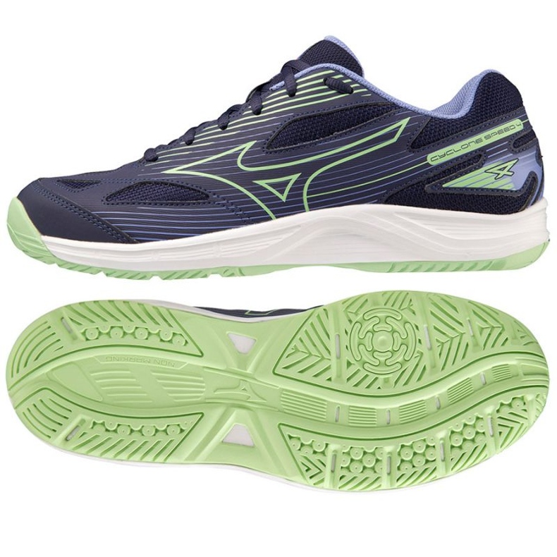 Zapatillas voleibol Mizuno Cyclone Speed 4 M V1GA238011 azul azul