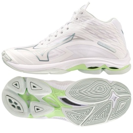 Zapatillas voleibol Mizuno Wave Lightning Z7 Mid W V1GC225037 blanco blanco
