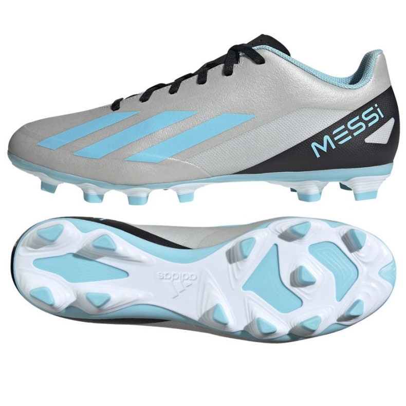 Zapatos de fútbol Adidas X Crazyfast Messi.4 FxG M IE4072 gris sombras de grey