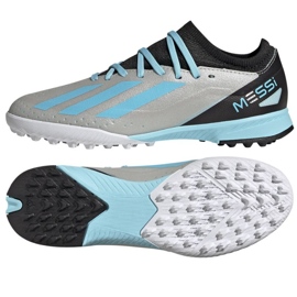 Botas de fútbol Adidas X Crazyfast Messi.3 Tf Jr IE4073 gris tonos de gris