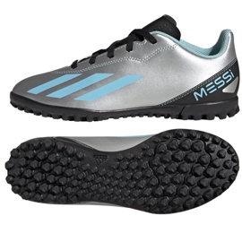 Botas de fútbol Adidas X Crazyfast Messi.4 Tf Jr IE4068 gris tonos de gris
